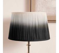 Ruma Black Ombre Pleated Tapered Lamp Shade for Table Lamps | Size: 12 inches Ruma Black 12 inches