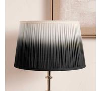 Ruma Black Ombre Pleated Tapered Lamp Shade for Table Lamps | Size: 8 inches Ruma Black 8 inches