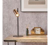 Ruma Black & Rose Gold Metal LED Table Lamp Ruma Black