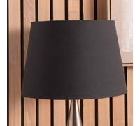 Ruma Black Tapered Cotton Lamp Shade for Table Lamps & Floor Lamps | Size: 8 inches Ruma Black 8 inches