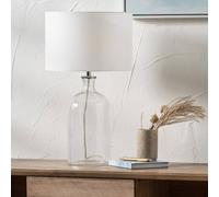 Olivia's Bellamy Clear Bubble Glass Table Lamp