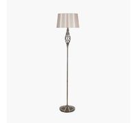 Ruma Elegant Silver Metal Swirl Modern Living Room Lamp Twist Design in Gold Ruma Gold