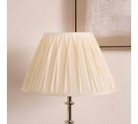 Ruma Ivory Poly Silk Pleated Lampshade for Table Lamps & Floor Lamps in Off-White | Size: 8 inches Ruma Off-White 8 inches