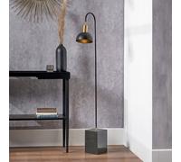 Ruma Matt Black Domed Task Floor Lamp Black