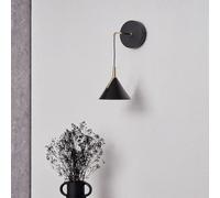 Ruma Matt Black & Gold LED Wall Light Ruma Black