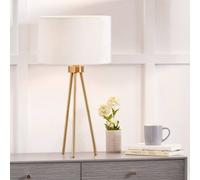 Pacific Lifestyle Tripod Table Lamp Houston – Brushed Brass Metal