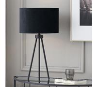 Pacific Lifestyle Matt Black Metal Tripod Table Lamp