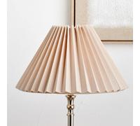Ruma Natural Linen Hard Pleat Tapered Lampshade Natural 14 inches