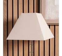 48cm Natural Cream Cotton Square Lampshade | 19 inch Modern Pyramid Standard Living Room Table Lamp Shades | Coastal Shade for Bedroom Floor Lamps