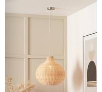 Ruma Rattan Dome Pendant Ceiling Light In Natural Natural