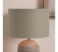Pacific Lifestyle 35Cm Sage Green Linen Drum Cylinder Lampshade