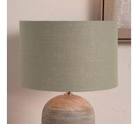 Ruma Sage Green Linen Cylinder Shade For Floor Lamp | Size: 18 inches Ruma Green 18 inches