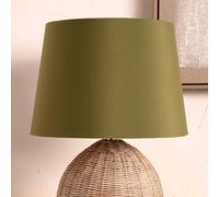 Ruma Sage Green Tapered Poly Cotton Lampshade for Table Lamps & Floor Lamps | Size: 8 inches Ruma Green 8 inches