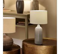 Blue and Grey Ombre Ceramic Table Lamp, Grey