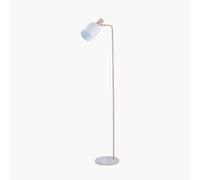Pacific Lifestyle Biba White And Gold Table Lamp With Adjustable Head And Marble Base
