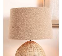Ruma Taupe Boucle Tapered Shade for Table Lamps in Beige | Size: 12 inches Ruma Beige 12 inches