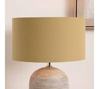 Ruma Taupe Cylinder Poly Cotton Lampshade for Table Lamps & Floor Lamps | Size: 10 inches Ruma Taupe 10 inches