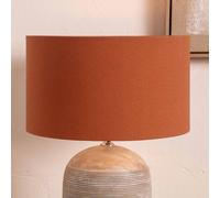 Ruma Terracotta Cylinder Cotton Lampshade For Table Lamps And Floor Lamps Terracotta