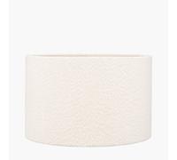 Ruma White Boucle Cylinder Lampshade | Size: 18"