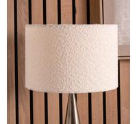 Ruma White Boucle Cylinder Shade for Table Lamps | Size: 16 inches Ruma White 16 inches