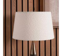Ruma White Boucle Tapered Cylinder Shade for Table Lamps | Size: 14 inches Ruma White 14 inches