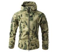 RUMAOZIA Camouflage Softshell Tactical Jacket for Men Outdoor Sports Outerwear Coat Winter Jacket Autumn Winter Transition Jacket Bomber Windbreaker Coat Cargo Style Work Jacket Outwear, O Light