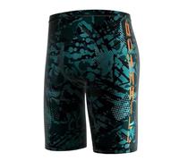 RUMAOZIA Competition Swimming Trunks Men's Swimming Trunks Men's Long Tight Hyperboom with V-Cut Quick Drying Training Fitness Chlorine Resistant Swimming Trunks Knee-Length Jammer for Swimming