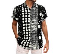 RUMAOZIA Holiday Must Haves Short Sleeve Hawaiian Shirt Men's Non-Iron Funky Hawaiian Shirts Men Regular Fit Button Down Funny Beach Shirts Summer Shirt Button Down Casual Shirts Summer Short Sleeve