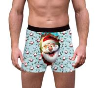 RUMAOZIA Men's Boxer Shorts Christmas Funny Colourful Underwear Trunks Comfortable Sports Christmas Costume Casual Sports Boxer Shorts Tight Sleepwear Comfortable Retro Shorts, R Red, M