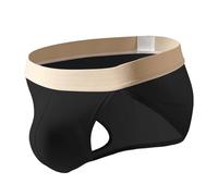 RUMAOZIA Men's Briefs Thong G-String Jockstrap Sporty Men's String with Trim Mini Briefs Sexy Underwear for Men Underwear Perfect Fit Lingerie for Everyday and Special Occasions, black, L