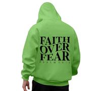 RUMAOZIA Men's Hoodie Back Print Letter Print Oversize Sweatshirt with Hood Pullover Y2K E-Girl Vintage Hoodie Harajuku Streetwear Eye-catching for Casual Urban Style, Green, 3XL