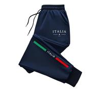 RUMAOZIA Sports Trousers Men's Long Tracksuit Bottoms Italy Flag Print Outdoor Jogging Bottoms High Waist with Lacing Men's Trousers Large Size Comfortable Windproof Outdoor Trousers Winter Trousers