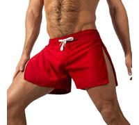 RUMAOZIA Swimming Trunks Men's Short Swimming Shorts Men's Swimming Shorts with Large Split Sides Lightweight Swimming Trunks Hawaiian Summer Beach Shorts Holiday Leisure Short Board Shorts Boxer