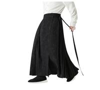 RUMAOZIA Traditional Kilt Men's Old Hanfu Chinese Style Costume Mamianqun Ming Dynasty Weave Horse Face Skirt Traditional A-line Skirt, D4 black., XXXXL