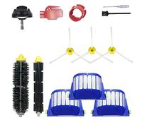 Rumba Replacement Parts for iRobot Roomba 610 620 650 675 677 692 671 694 691 Series Vacuum Cleaner Accessories Kit-Include 3 Side Brush,3 Filter,1 Front Caster Wheel,Bristle Brush and 3 Cleaning Tool
