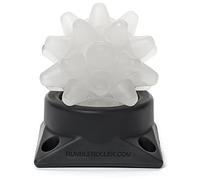 RumbleRoller Original Beastie + Detachable Base - Clear Deep-Tissue Massage Ball