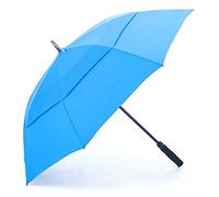 RUMBRELLA Golf Umbrella 55 Inch, Large Windproof Umbrella with Double Canopy Vented, Oversized Heavy Duty, Auto Open, UV Protection UPF 50+ Sun Umbrella for Rain