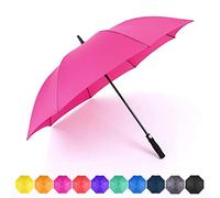 RUMBRELLA Golf Umbrella Large Windproof Umbrellas Auto Open 55IN, Hot Pink