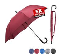 RUMBRELLA Stick Umbrella, 54 Inch Large Automatic Open for 2 Persons Stormproof for Businessmen, UPF 50+ Waterproof Durable Strong 8 Ribs Golf Brolly