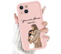 RUMDEY Case Compatible for iPhone 16 Pro Max 6.9'', "You are Mine Bible Verse Phone Case, Jesus Embrace Pattern Christian Faith Design, Scratch Resistant Shockproof Protective Case for Girl Women Men