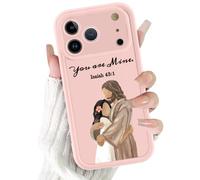 RUMDEY Case Compatible for iPhone 17 6.3'', "You are Mine Bible Verse Phone Case, Jesus Embrace Pattern Christian Faith Design, Scratch Resistant Shockproof Protective Case for Girl Women Men