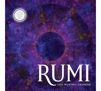 Rumi Calendar 2025 | 12" x 24" 12 Month Poetry Wall Calendar | Marble City Press | Excerpts from Enlightened Rumi, Mandala Art, Illuminated, Sufi Mystic, Mindfulness