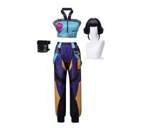 Rumi Cosplay Costume Mira/Zoey Cosplay Outfit Short Jacket Crop Top Skirt Full Set Anime Cosplays Role Play Uniform Stage Performance Halloween Christmas Carnival Party Dress Up Suit for Women