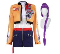 Rumi Cosplay Costume Mira/Zoey Cosplay Outfit Short Jacket Crop Top Skirt Full Set Anime Cosplays Role Play Uniform Stage Performance Halloween Christmas Carnival Party Dress Up Suit for Women