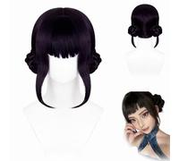 Rumi Costume Kids Wig Cosplay, Mira Zoey Rumi Costume Wig for Women Men, Purple Braid Wigs Outfit Hair Halloween Cosplay Props, Anime Cos-play Wigs (Black - Zoey)