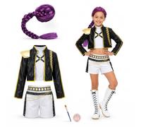 Rumi Costume Kids with Wig and Make-Up, 6-Piece Hero Dress Up | For Halloween, carnival and costume parties, this costume turns every child into a confident heroine ready to shine