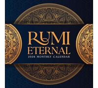 Rumi Eternal Calendar 2026 | 12" x 24" 12 Month Poetry Wall Calendar | Marble City Press | Excerpts from Enlightened Rumi, Mandala Art, Illuminated, Sufi Mystic, Spiritual | 2026-2027 Calendar