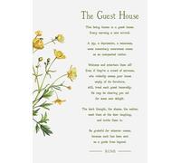 Rumi the guest house poem art print with illustration (white). Size A4