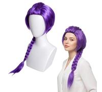 Rumi Wig, Rumi Hair Braid, Purple Cosplay Wig for Anime Conventions and Halloween Parties, Adjustable Cap Design for Comfortable Wear, Ideal for Costume Transformations and Themed Events
