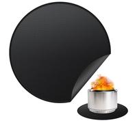 Rumlick 48" Fire Pit Mat for Solo Stove Yukon, Round Fireproof Under Grill Mats for Outdoor Grill, Portable Camping Stove Mat for Solo Stove Accessories